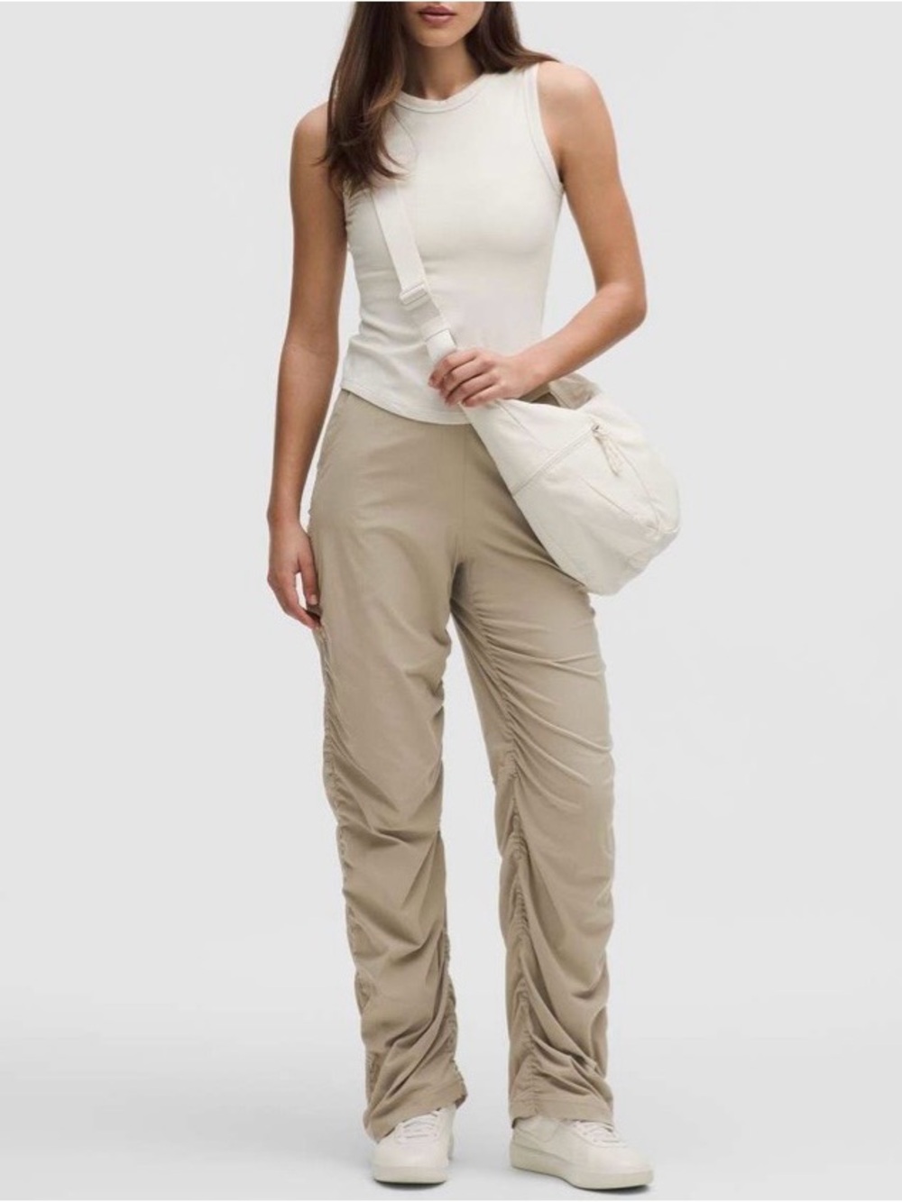 Lululemon Dance Studio Slim Fit High Rise Ruched Flared Pants Women’s Size XL